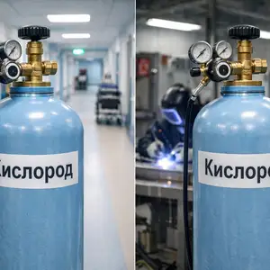 Кислородные баллоны с редуктором, Душанбе