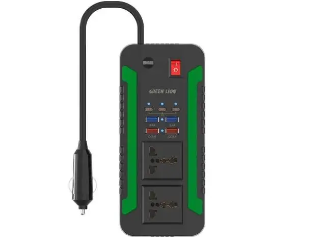Автомобильный инвертор Green Lion Spark 300 Power Inverter 300W черный, Душанбе