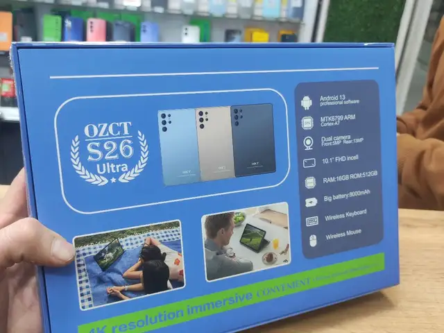 Планшет OZCT S25 Ultra 2sim 12/512gb Black, Душанбе
