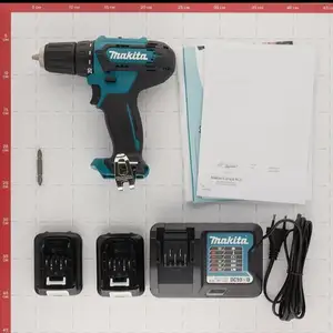 Аккумуляторная дрель-шуруповёрт Makita DF333DWYE, 12В, 30Нм, Ашт