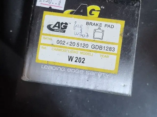 Задние тормозные колодки ag для Mercedes-Benz W202, Душанбе