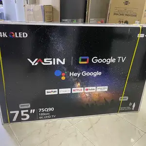 Телевизор Yasin 75 дюйм Qled, Душанбе