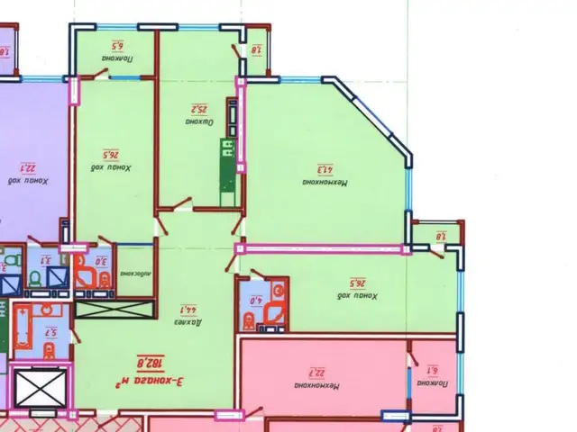 4-комн. квартира, 6 этаж, 182 м², Сино, Душанбе