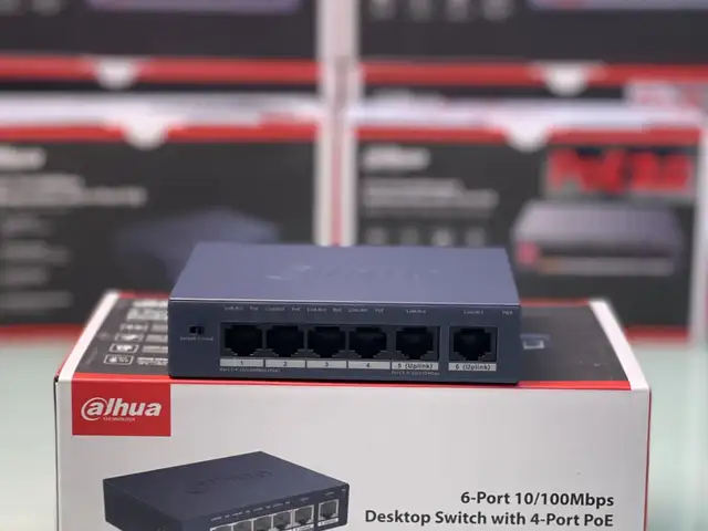 DH-S3006-4ET-36 компактный PoE-коммутатор для видеонаблюдения, Худжанд