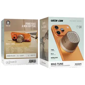Bluetooth-колонка + беспроводная зарядка Green Lion Mag Tune Mini Speaker & Wireless Charger, Душанбе
