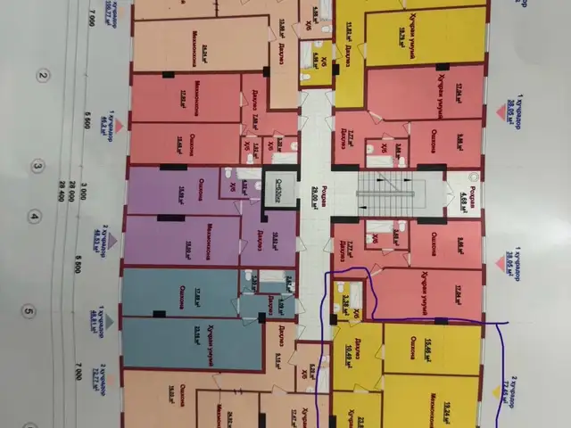 2-комн. квартира, 7 этаж, 73 м², 8- ум мкр, Ҳисор