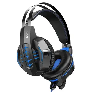 Проводные игровые наушники Нoco W102 красно-черные, Душанбе
