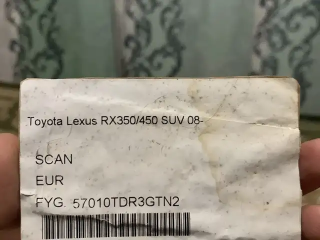 Стекла для Toyota Lexus RX350/450, Душанбе