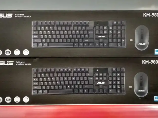 Беспроводная клавиатура и мышка Asus Km-9800, Душанбе