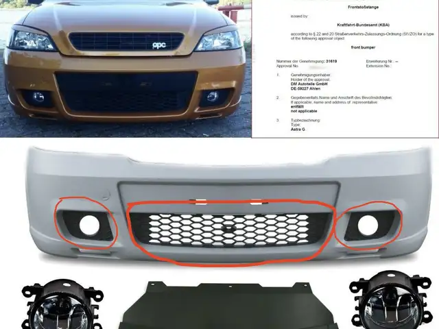 Решётки бампера от Opel Astra G opc, Душанбе