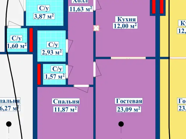 2-комн. квартира, 3 этаж, 67 м², Скорый, Душанбе