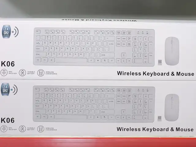 Беспроводная клавиатура и мышка K06 White, Душанбе