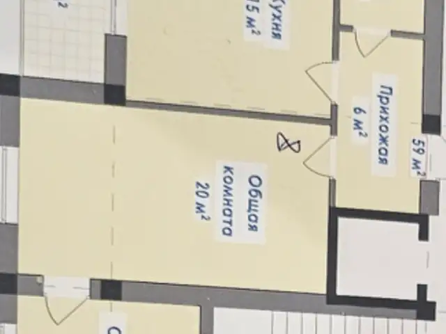 2-комн. квартира, 2 этаж, 59 м², 8мкр, Хуҷанд