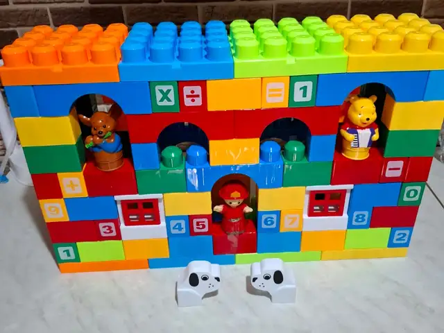 Лего Блоки Конструктор. Крупные детали 101-элемента. Размер упаковки 50х33см, Душанбе
