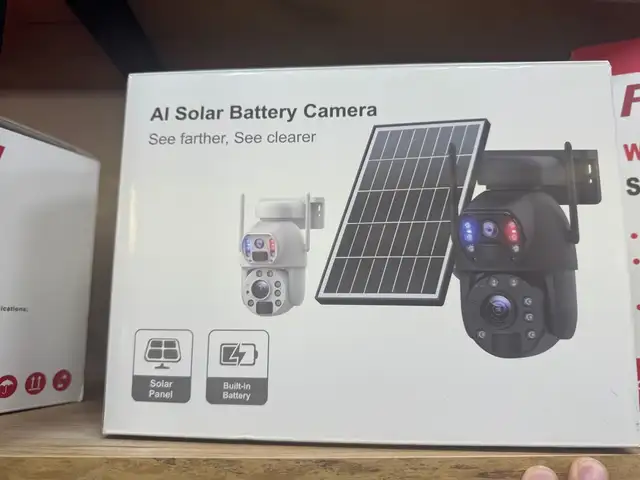 Камера видеонаблюдения с солнечной батареей ANSPO AI Dual Lens поворотная, Худжанд