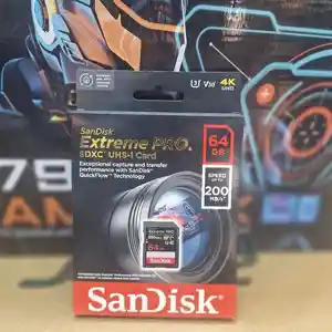 Карта памяти Sandisk Extreme Pro 64gb, Душанбе