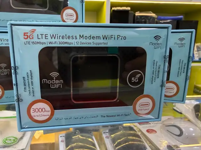Карманный Wi-Fi роутер 5G LTE Wireless Modem WiFi Pro, Душанбе - 5