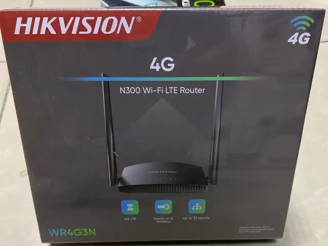 Роутер с поддержкой SIM-карты 4G LTE Hikvision модель WR4G3N, Душанбе