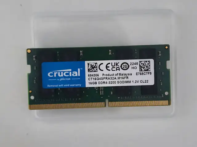Оперативная память 16GB DDR4 SODIMM Crucial 3200 MHz, Душанбе