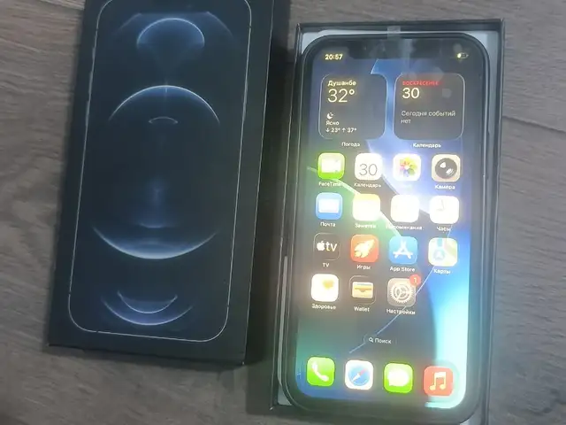 Apple iPhone 12 pro, 128 gb, Graphite, Душанбе