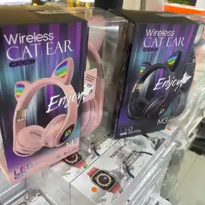 Наушники с ушками кошки Cat Ear M3, Душанбе