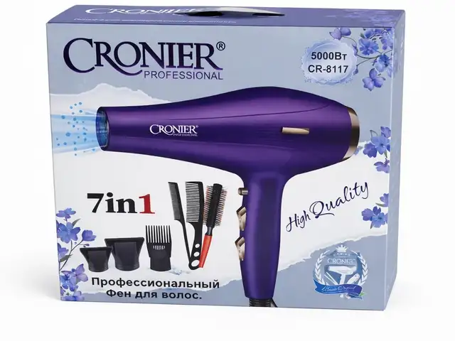 Фен Cronier Professional CR-8117 7 in 1, Душанбе
