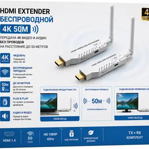 HDMI EXTENDER беспроводной 4K 50м, Хуҷанд