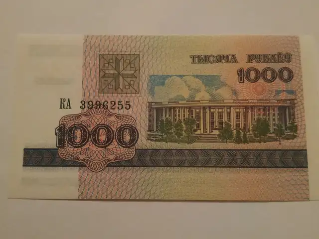 Купюра Беларусь, Душанбе