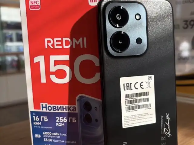 Xiaomi Redmi 15c 4/256GB Black Global, Душанбе