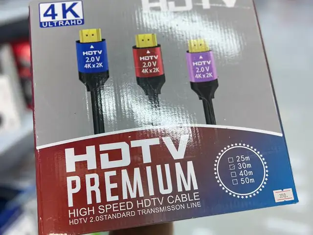 Высокоскоростной HDMI-кабель HDTV Premium 4K UHD 30 м, Душанбе
