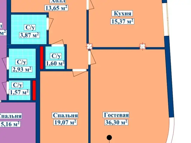 2-комн. квартира, 4 этаж, 91 м², И. Сомони, Душанбе