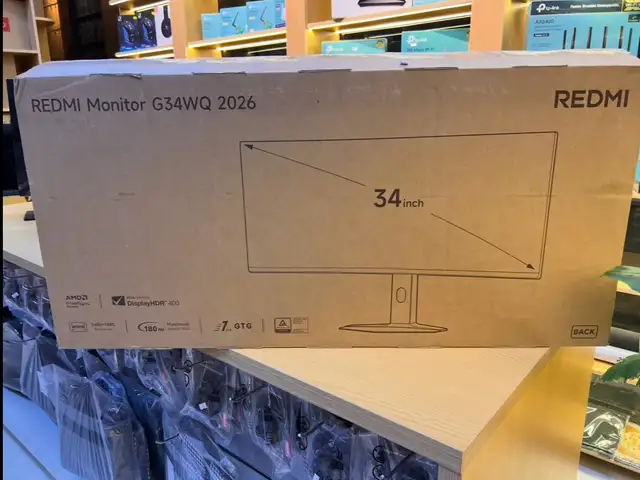 Игровой изогнутый монитор Redmi G34WQ 2026г 34 - 180HZ, Душанбе - 4