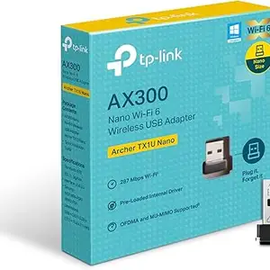 TP-Link AX300 Wi-Fi 6 USB адаптер для ПК Archer TX1U Nano ультракомпактный, Душанбе