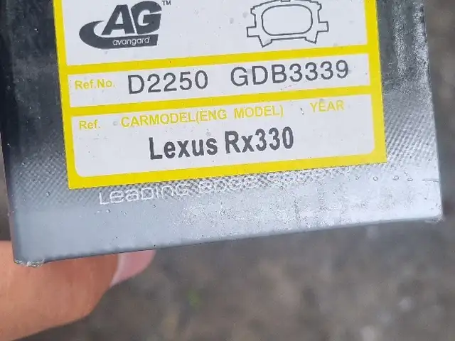 Задние тормозные колодки AG для Lexus RX 2004-2009, Душанбе
