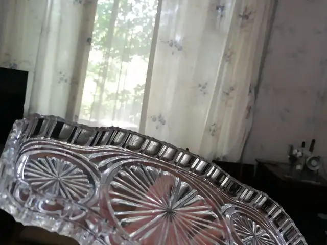 Хрустальное сервировочное блюдо, Душанбе