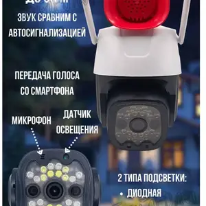 Беспроводная камера с сигнализацией 4G, Худжанд