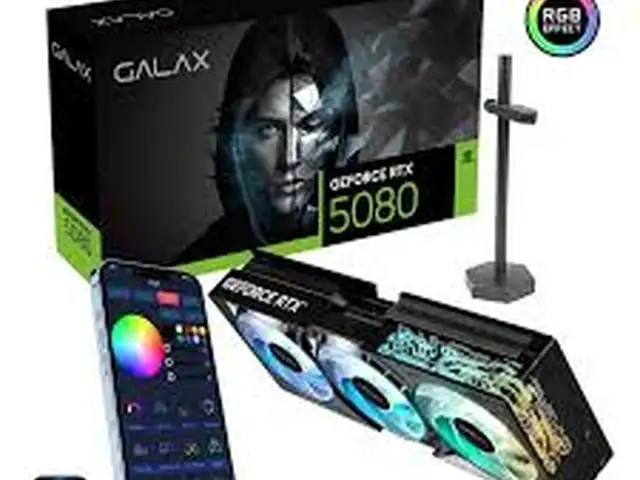 Видеокарта GALAX B37S Black GF RTX5080 1-Click OC PCI-E 16GB / GDDR7, Душанбе