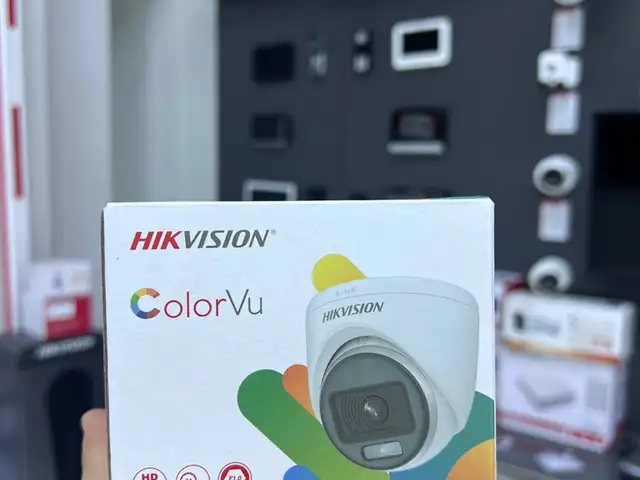 Внутренняя аудиокамера с фиксированной поворотной DS-2CE70KF0T-PFS 3K ColorVu, Душанбе
