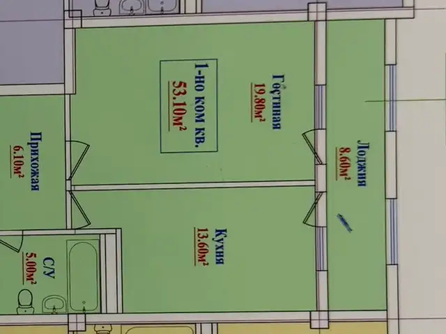 2-комн. квартира, 6 этаж, 53 м², хайкали Рудаки, Рудаки