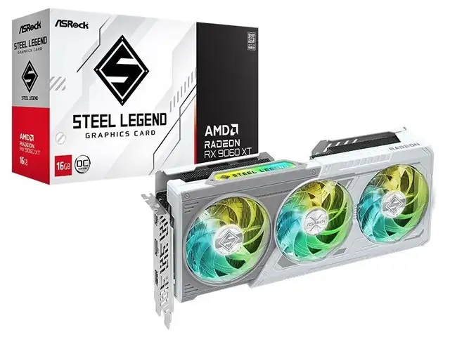 Видеокарта ASRock RX 9060 XT Steel Legend 16GB на заказ, Душанбе