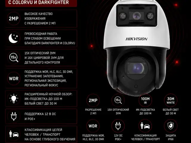 Камера поворотная IP Hikvision DS-2SE4C215MWG-E 12F0 O-STD, Худжанд