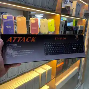 Клавиатура проводная Attack ET-6100, Душанбе