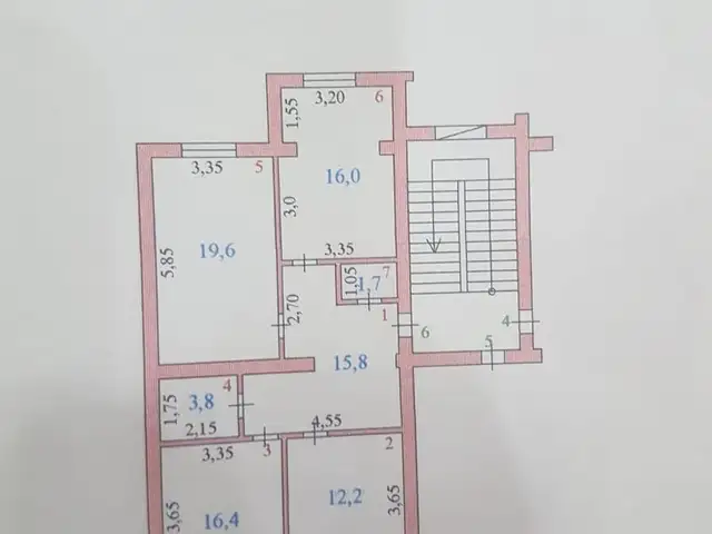 3-комн. квартира, 2 этаж, 85 м², 34мкр, Хуҷанд