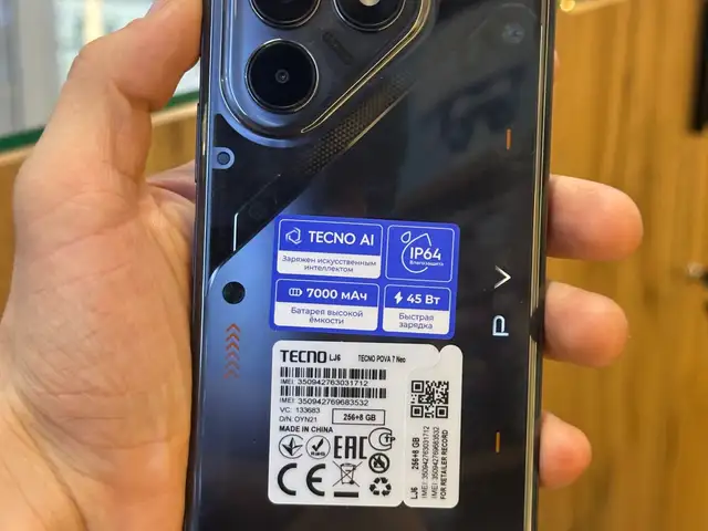 Тecno Рova 7 neo, Душанбе