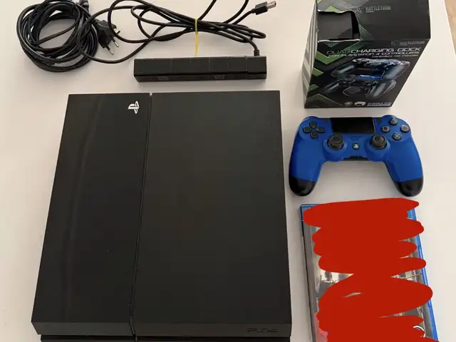 Игровая приставка PlayStation 4 PS4+ геймпад, PS Camera зарядная станция, Исфара