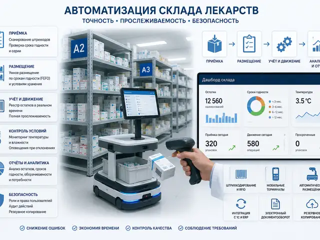 Автоматизация склада лекарств, Душанбе