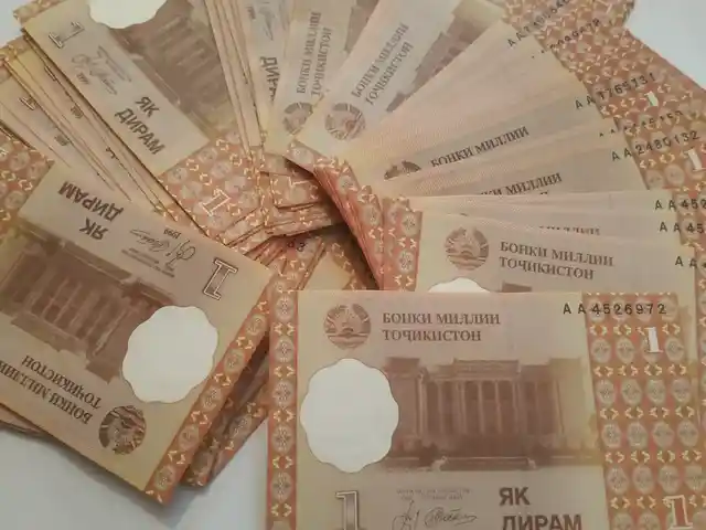 Купюра 1 дирам - Таджикистан, Душанбе