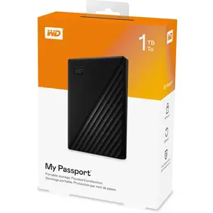 Внешний жёсткий диск WD 1TB My Passport USB 3.2 External Hard Drive, Душанбе