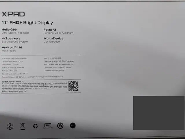 Планшет Infinix XPAD X1101 4/128gb, Душанбе