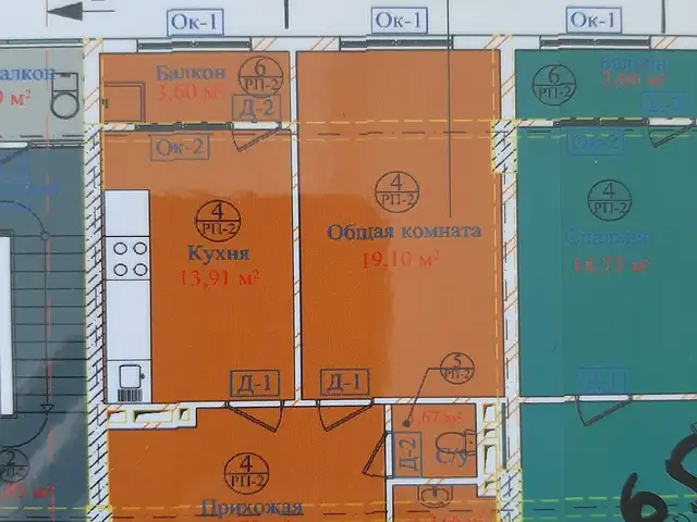 1-комн. квартира, 9 этаж, 58 м², Ру ба руи беморхонаи маркази ш.Левакант, Левакант (Сарбанд)